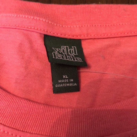 Wild Fable Pink short sleeve crop top - Picture 2 of 4
